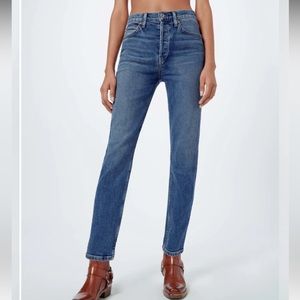 Re/Done Comfort Stretch High Rise Ankle Crop